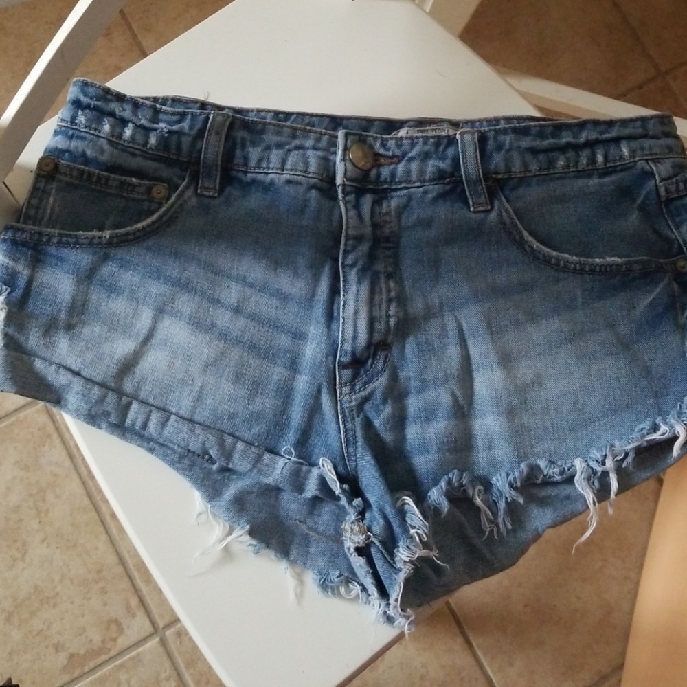 Free people high waist short shorts
